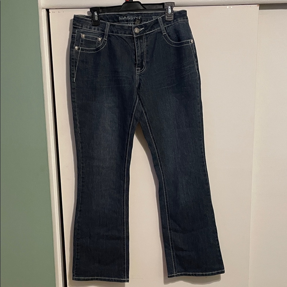 Massini Women's Deep Indigo Boot Cut Jeans